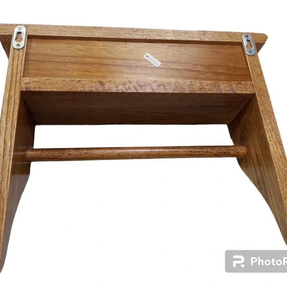 Yield house solid oak wood shelf vintage